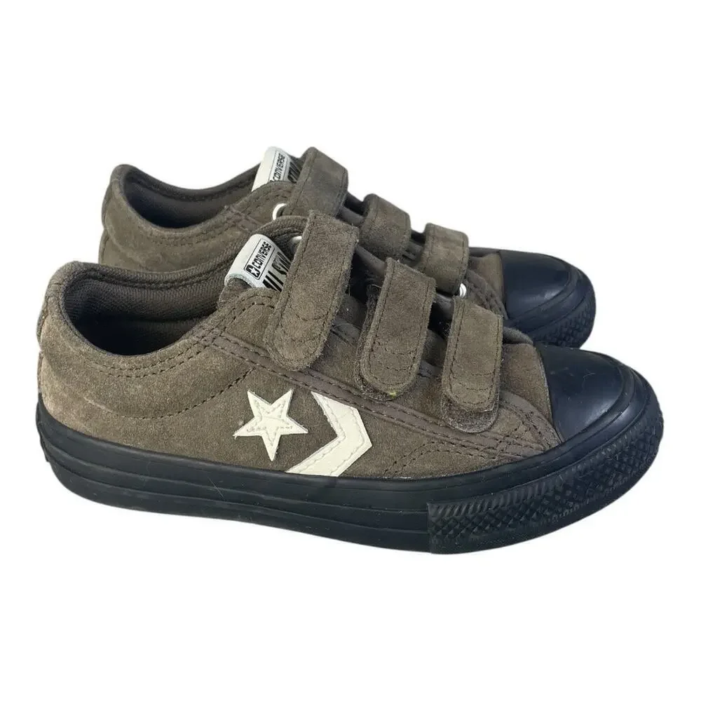 Converse Star Player 76 Suede Brown Easy On Sneakers Youth Size -11
